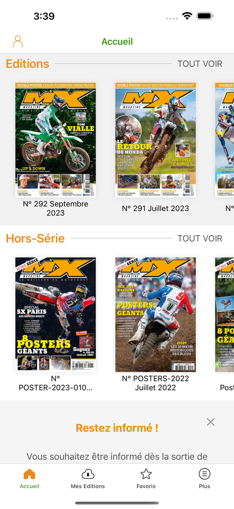 MX Magazine - Digital library of MX Magazine showing different motocross and supercross editions