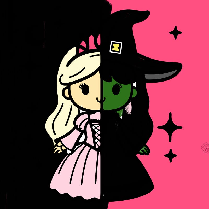 split princess and witch