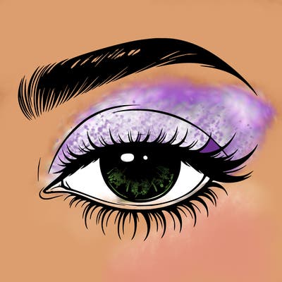 eye closed realistic