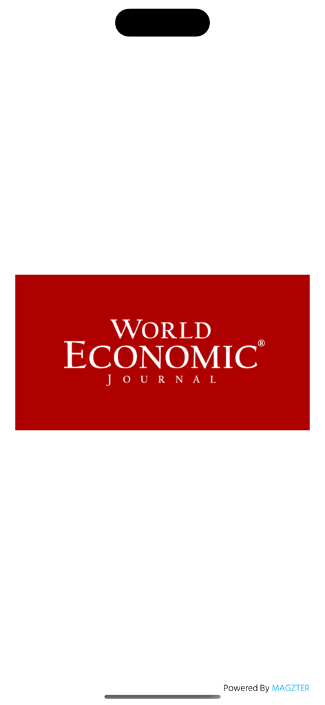 World Economic Journal Russian - 赤い背景にWorld Economic Journalのロゴ