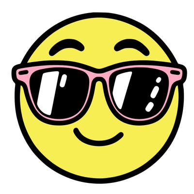 emoji with sunglasses