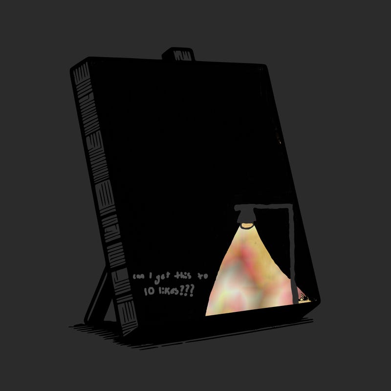 blank canvas realistic