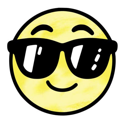 emoji with sunglasses