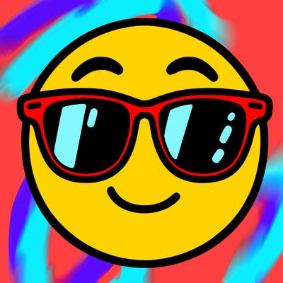 emoji with sunglasses