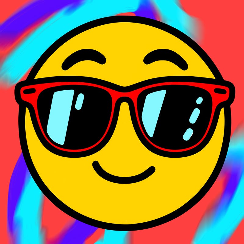 emoji with sunglasses