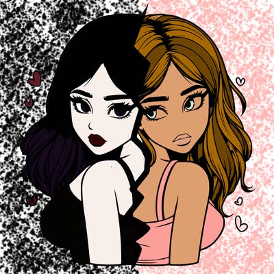 realistic girl split