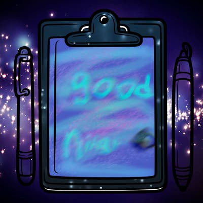 blank clip board with pen