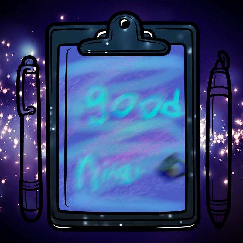 blank clip board with pen