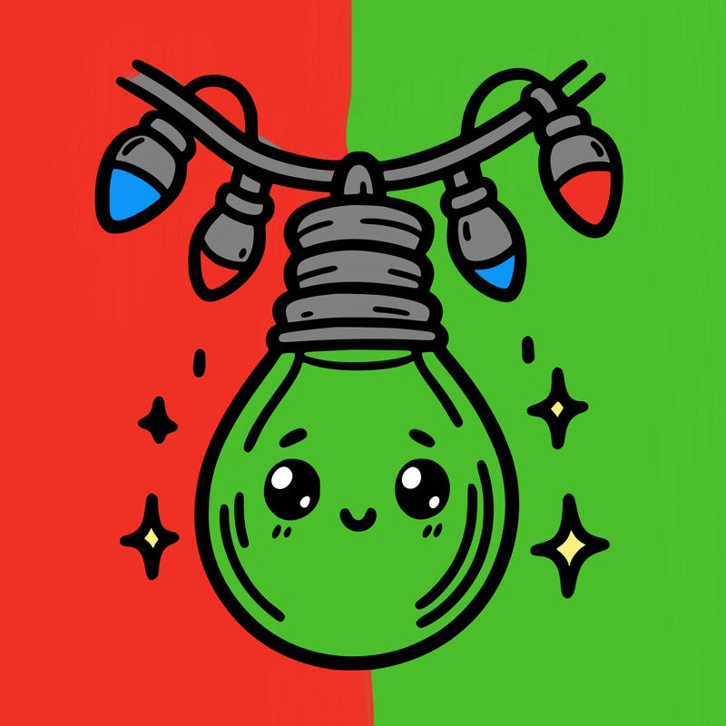 small bulb of a garland