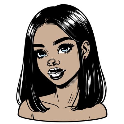 realistic black girl