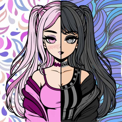 realistic girl split