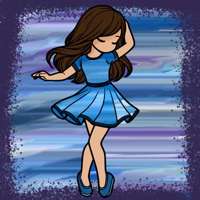 girl dancing  realistic