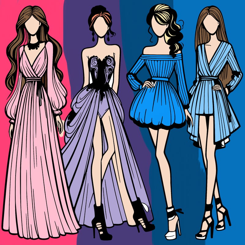 fashion models dresses