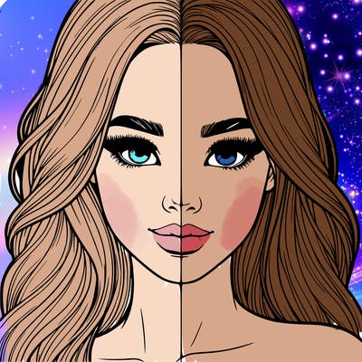 realistic pretty girl