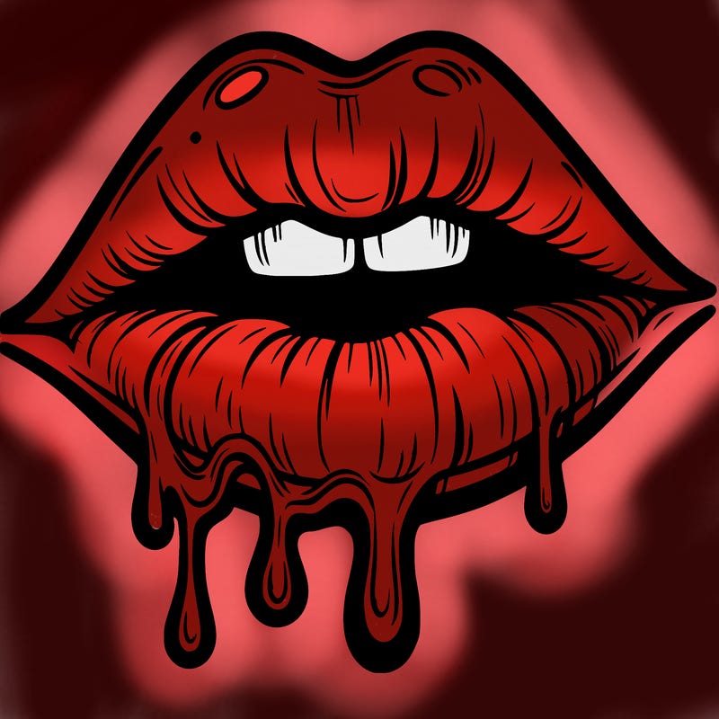 lips that look realistic and drip