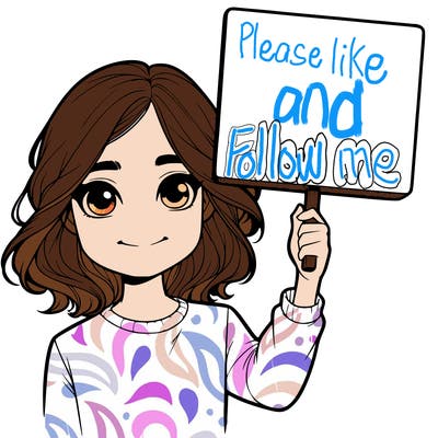 realistic girl holding up a sign