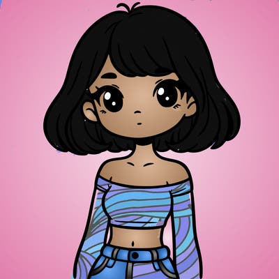 girl in a cute crop top