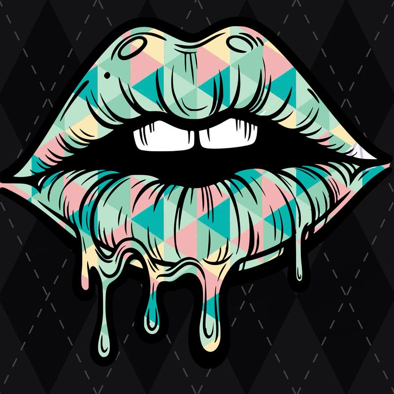 lips that look realistic and drip