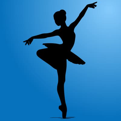 realistic person doing ballet