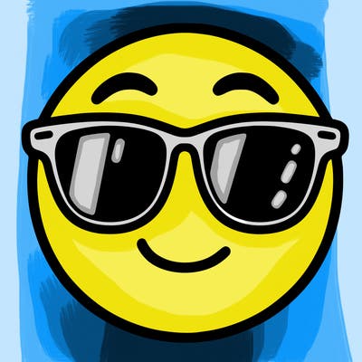 emoji with sunglasses