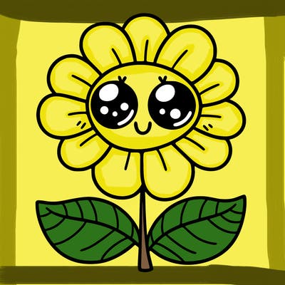 flower with eyes