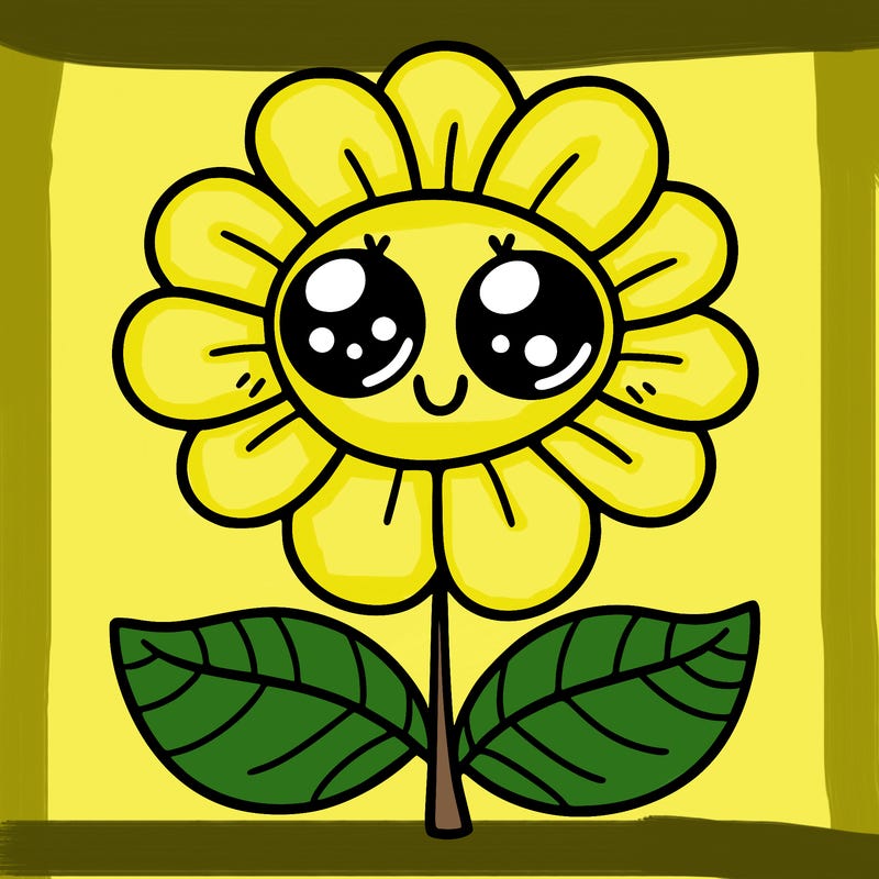 flower with eyes