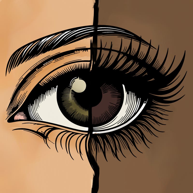 realistic eye split