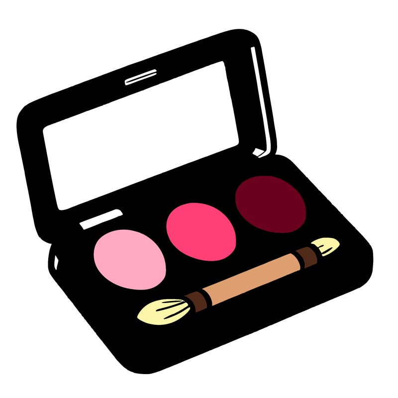 blank blush pallet