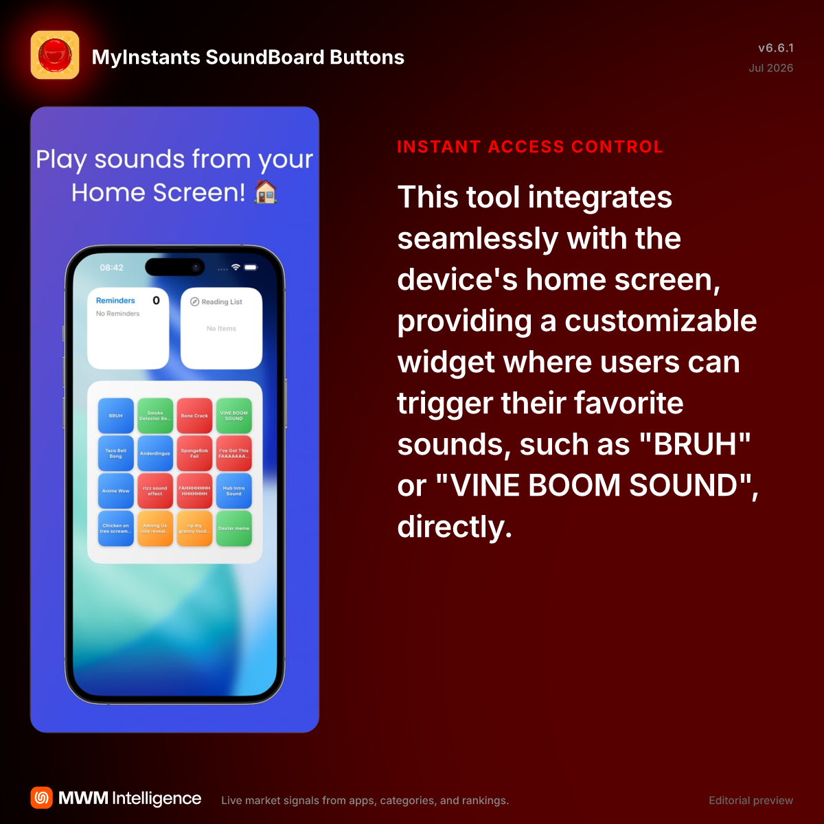 MyInstants SoundBoard Buttons - Entertainment App | MWM