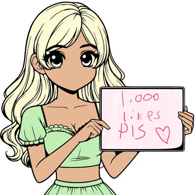 realistic pretty girl holding blank sign