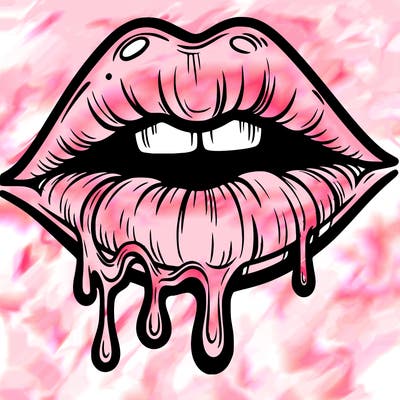 lips that look realistic and drip