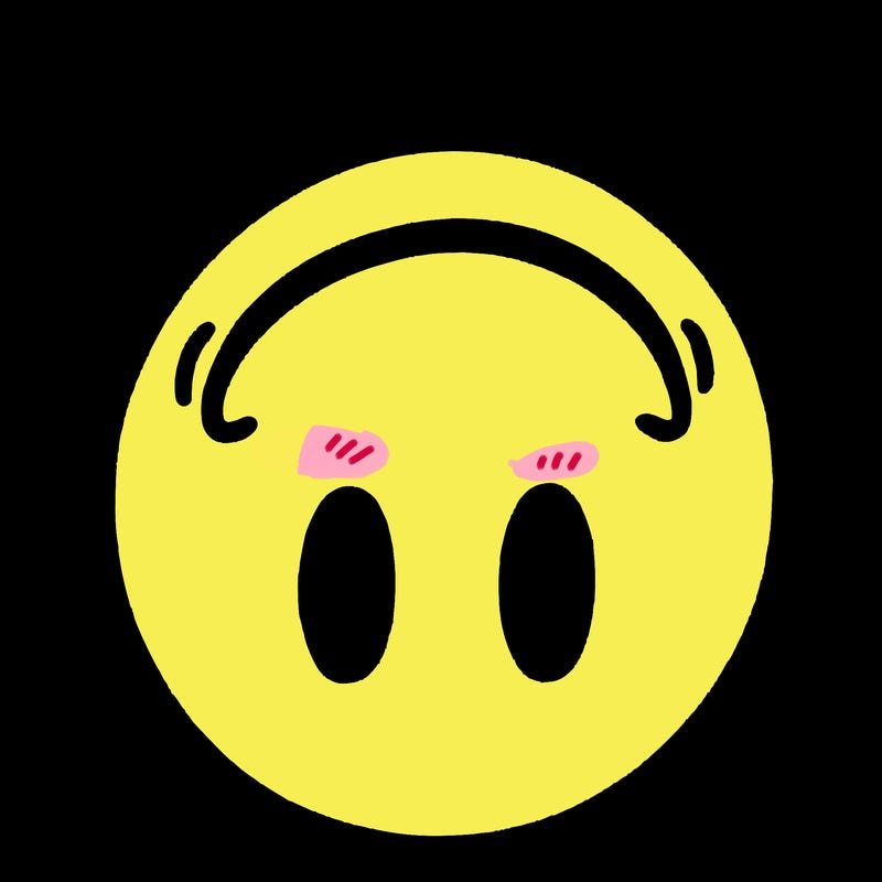upside down smiley face