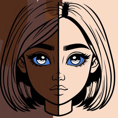 realistic girl split