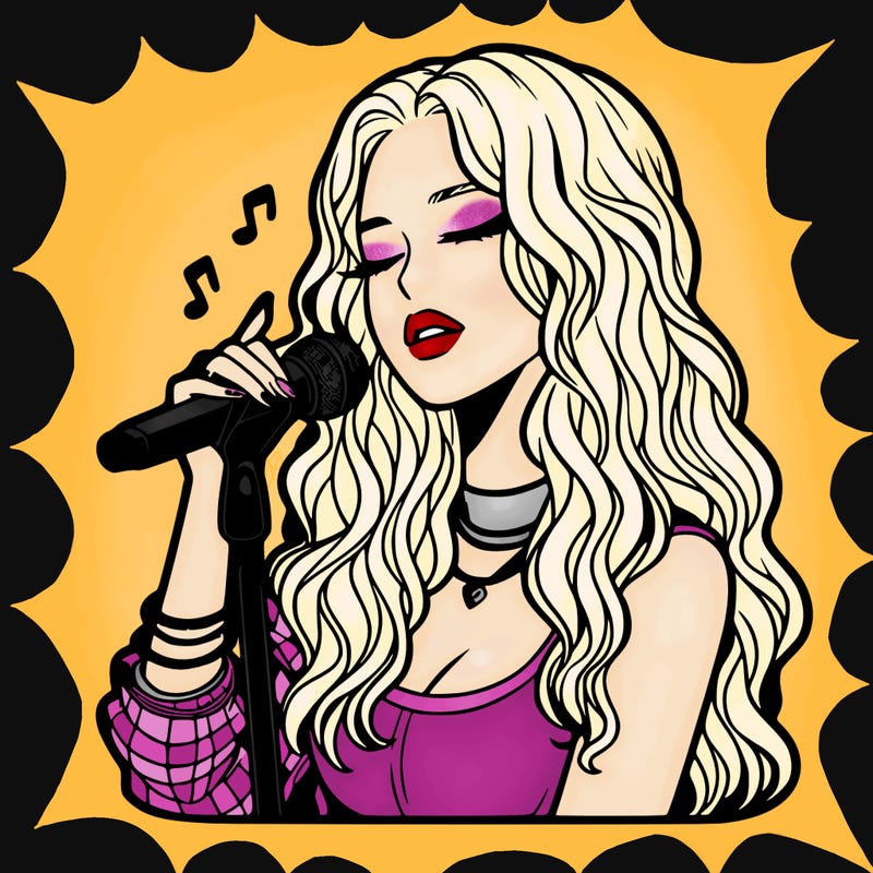 realistic female singer