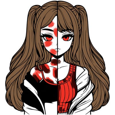 realistic girl split