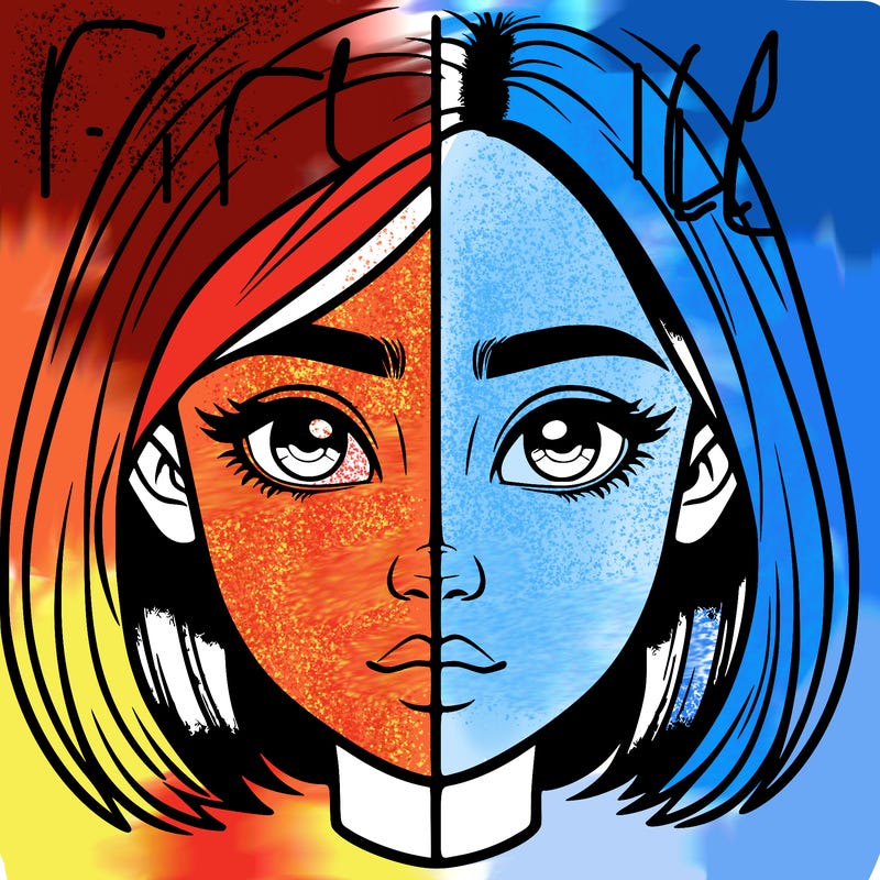 realistic girl split