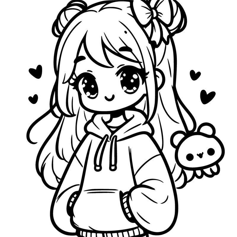 cute pretty girl in sweatshirt