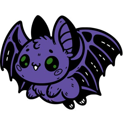 cute flying bat