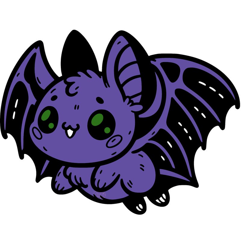 cute flying bat