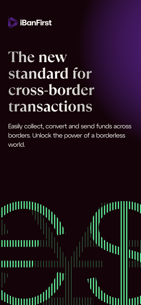 iBanFirst App-Einführungsbildschirm für internationale Geschäftstransaktionen