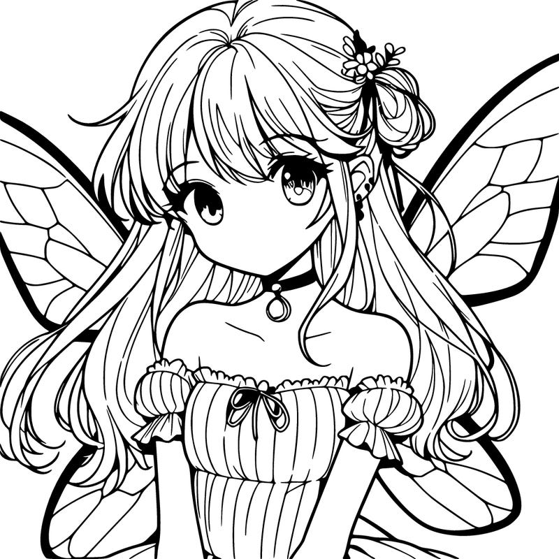 manga teen girl fairy
