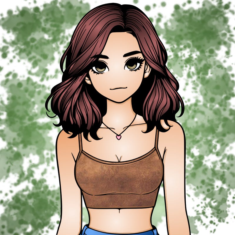 realistic girl with crop top