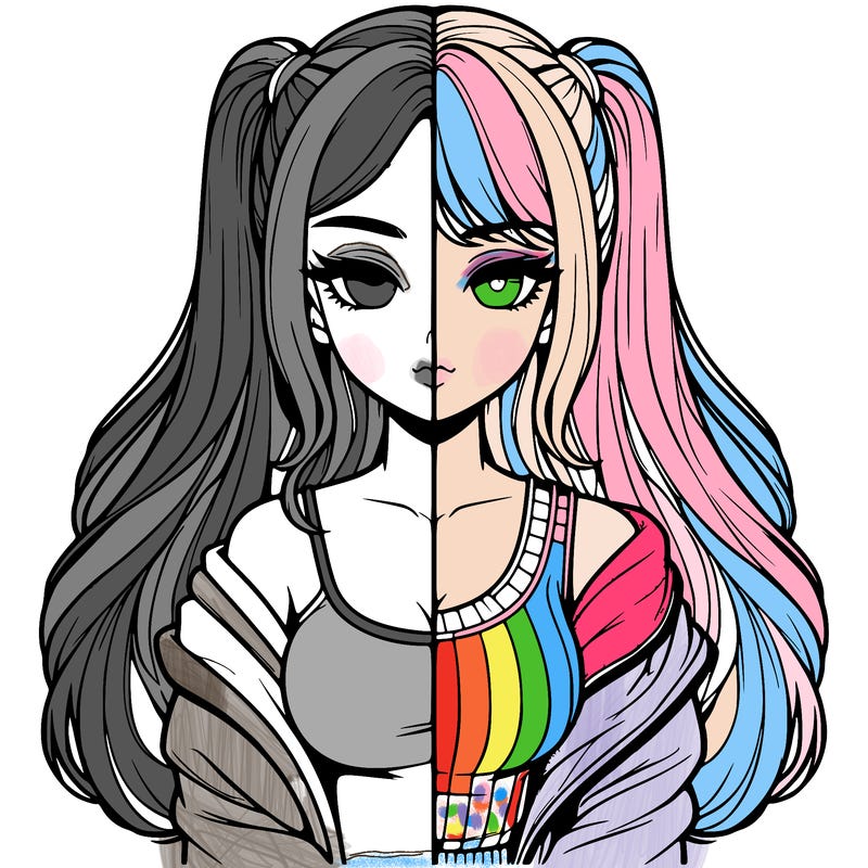 realistic girl split