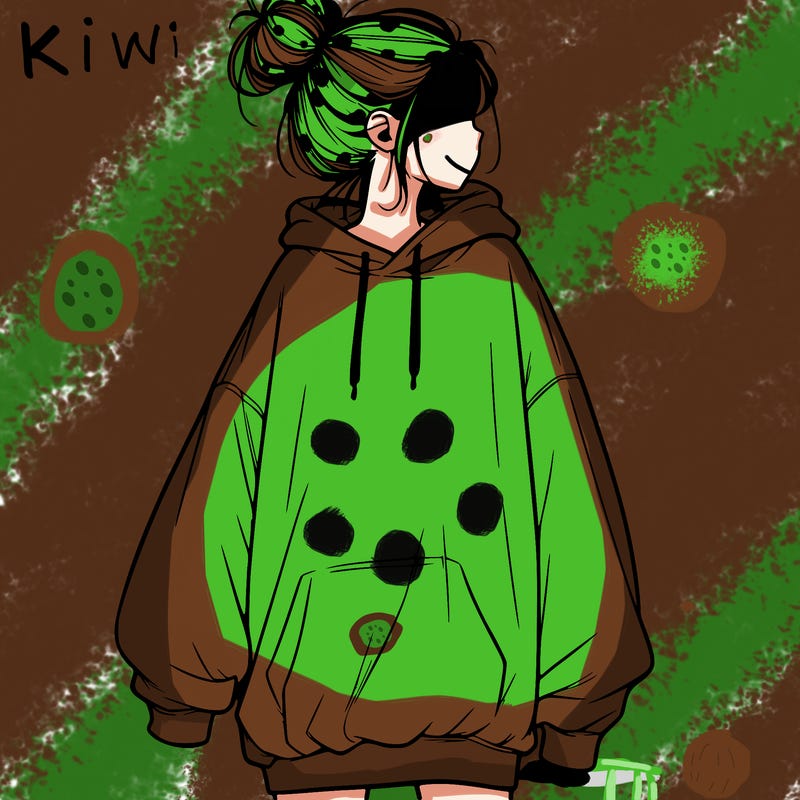 realistic girl with a oversized sweatshirt on and a bun