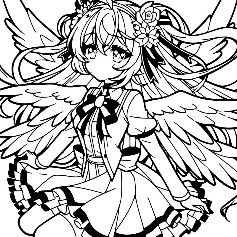 anime angel girl