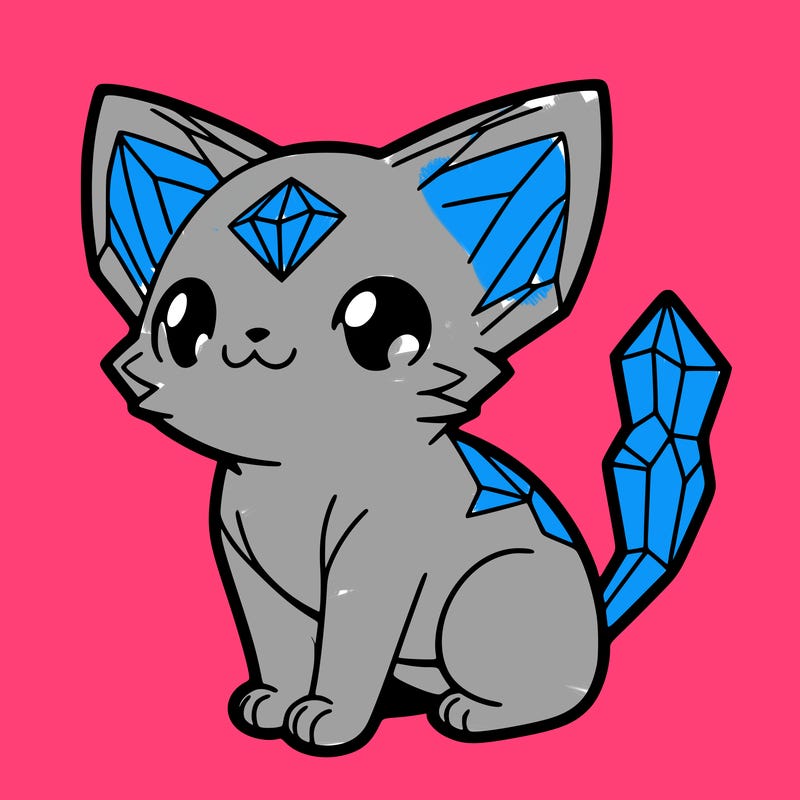 crystal kitten