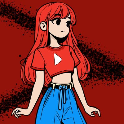 girl in a cute crop top