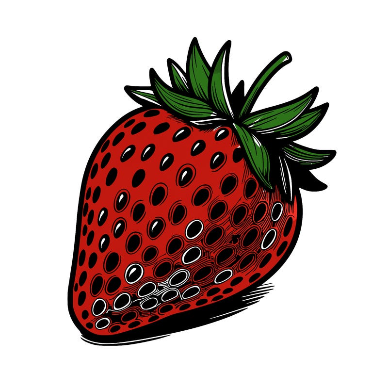 realstic strawberry