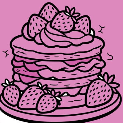 strawberry shortcake - fluffy shortcake layers with whipped cream and fresh strawberries