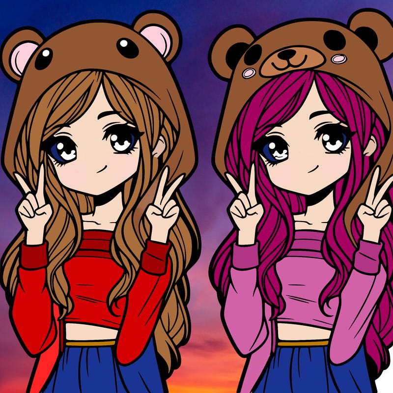 teen girl in animal costume